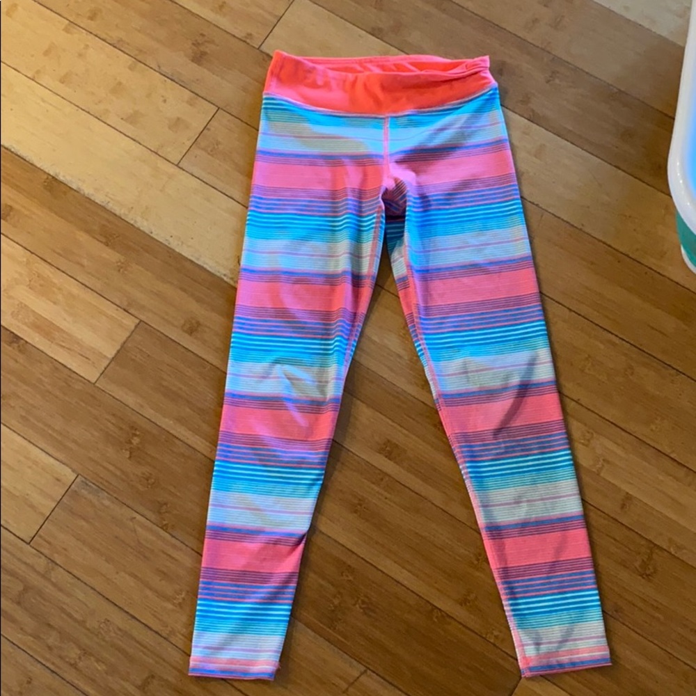Striped workout pants